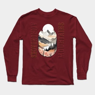 Adirondacks Mountains Long Sleeve T-Shirt